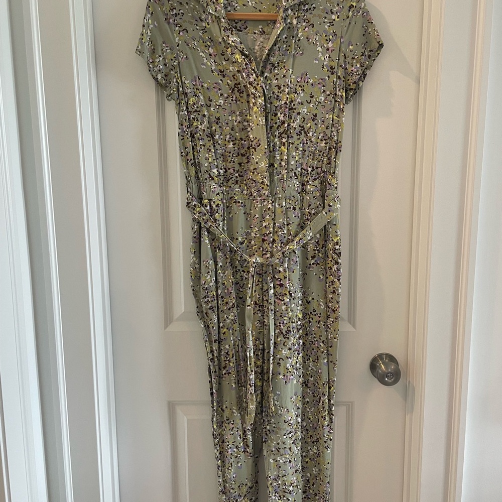Floral Green Jumpsuit